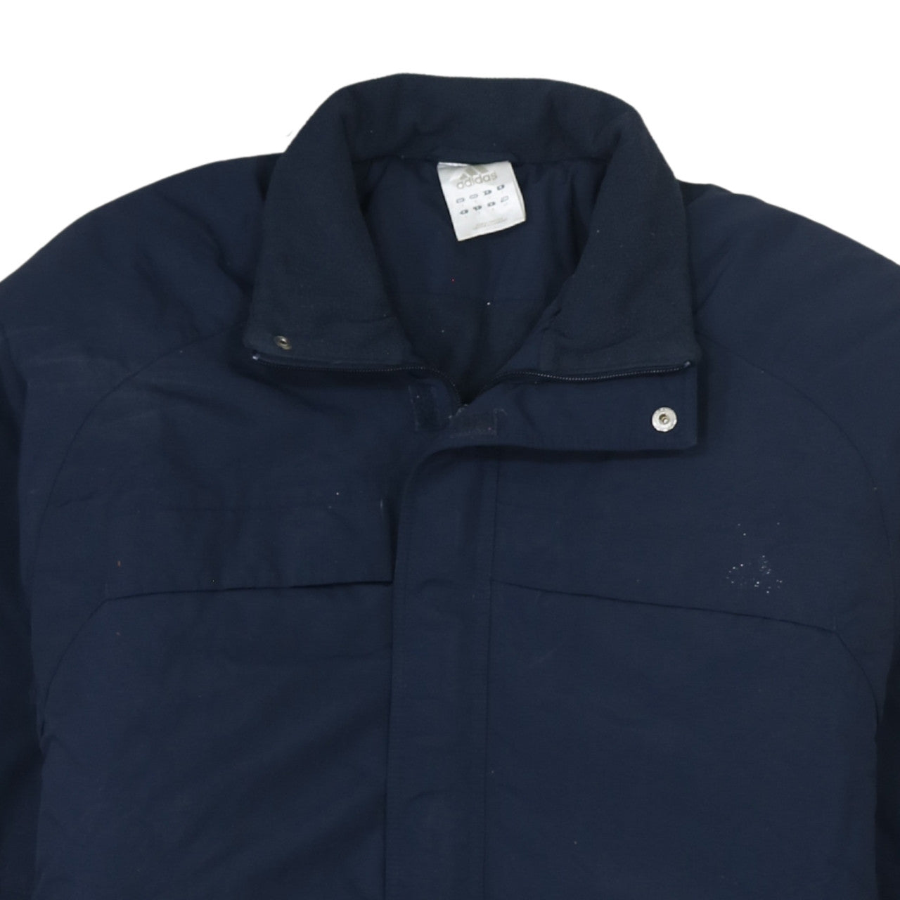Adidas Men's Blue L Full Zip Lined Parka Jacket