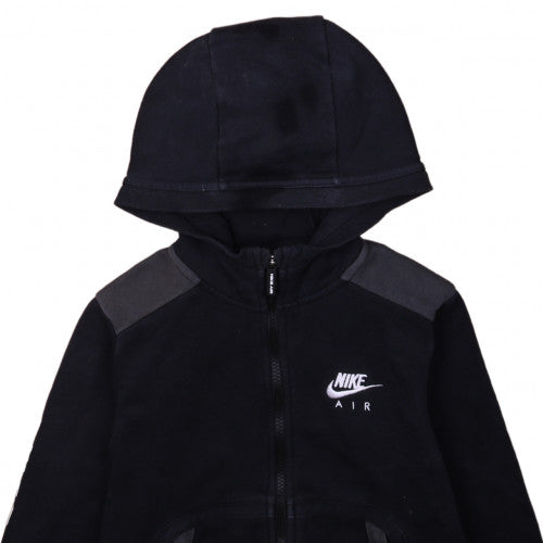 Nike Boys Black Full Zip Hoodie Sweatshirt - Size S (128-137cm)