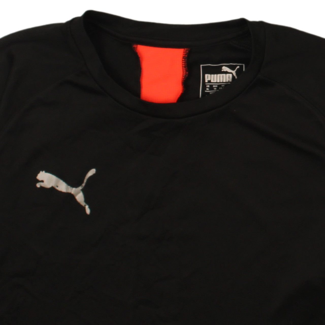 Puma Boys Black 13-14 Years Crew Neck Active T-Shirt