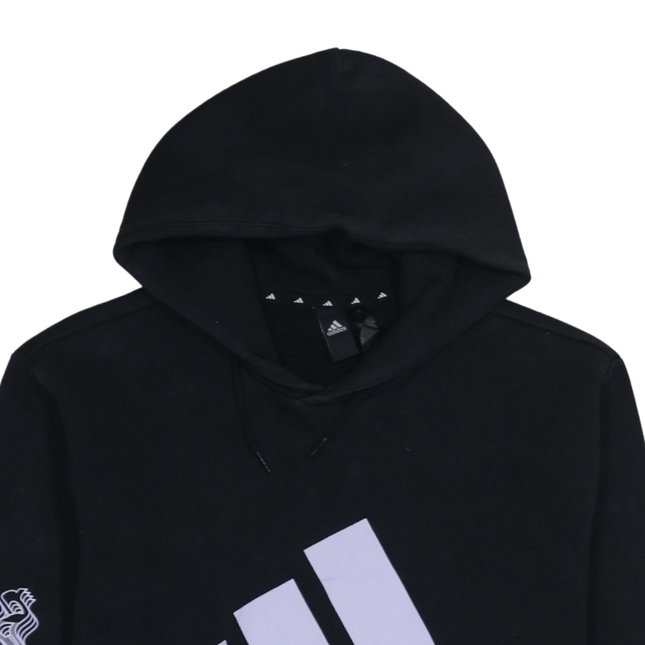 Adidas Mens Black Pullover Hoodie Size M Graphic Sportswear