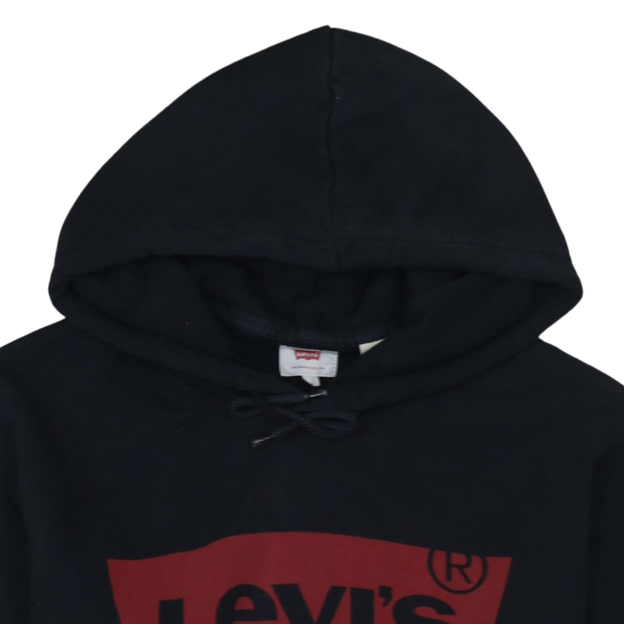 Levi's Mens Black Pullover Hoodie L Logo Graphic Sweatshirt