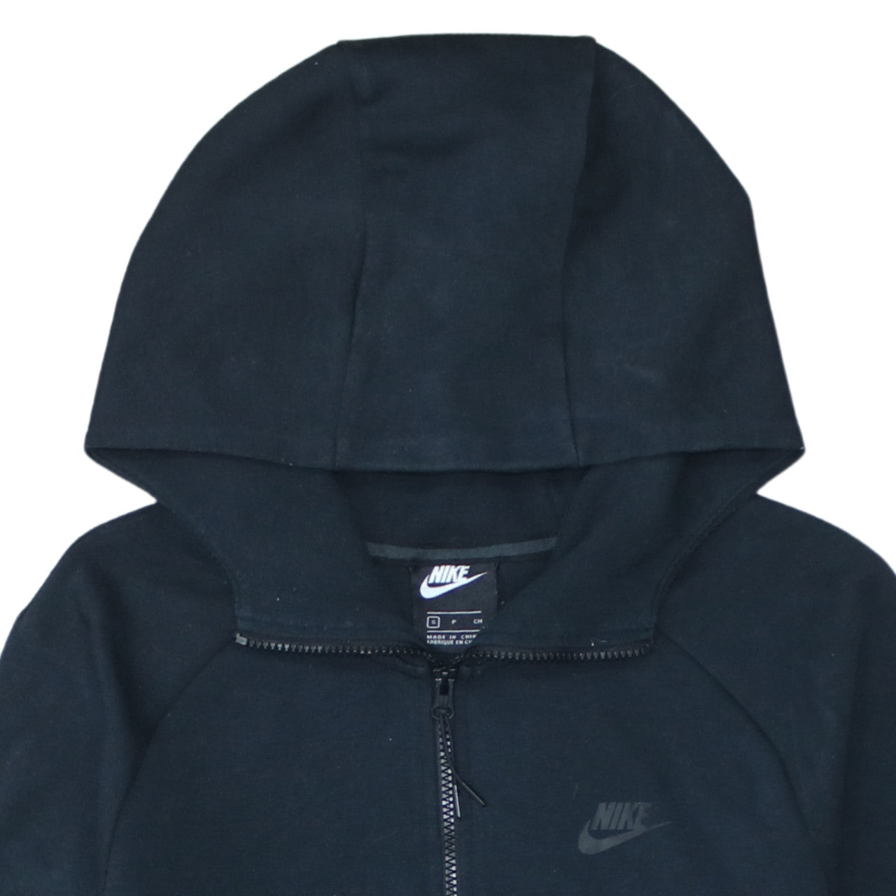 Nike Men's Black Full Zip Hoodie Size S Regular Fit Fleece Sweatshirt