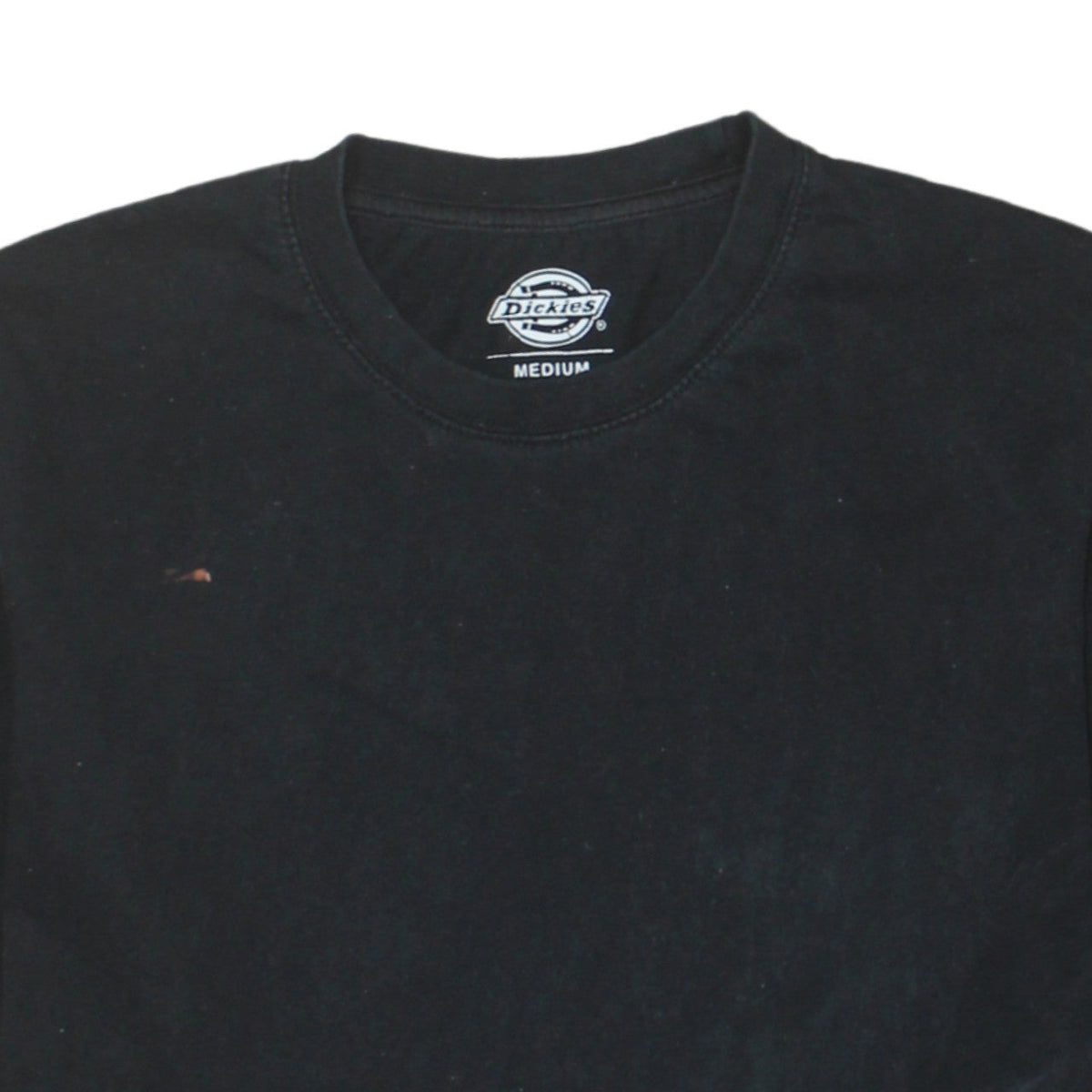 Dickies Men's Black Cotton Crew Neck Short Sleeve T-Shirt Medium