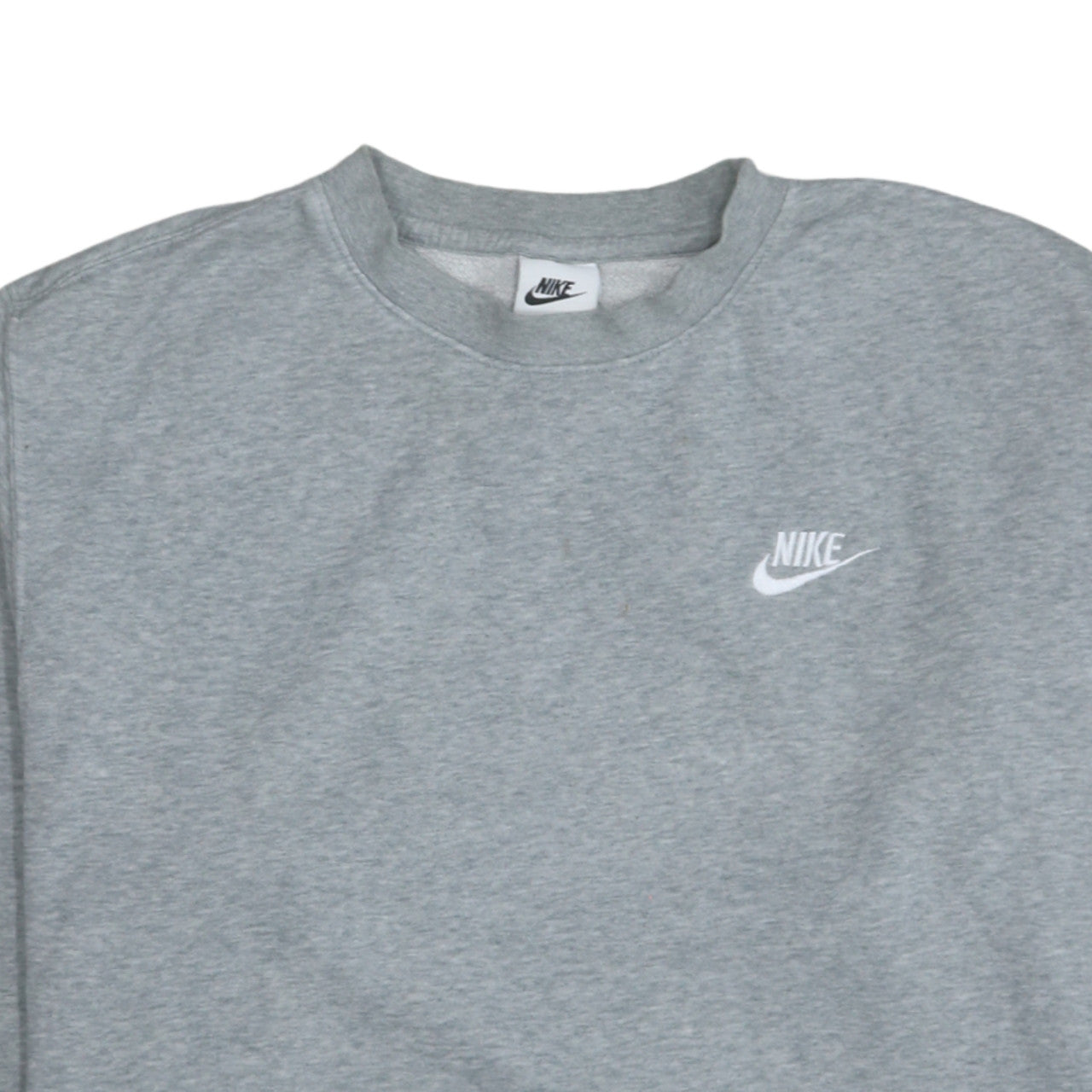 Nike Men's Grey Crew Neck Pullover Sweatshirt Size S