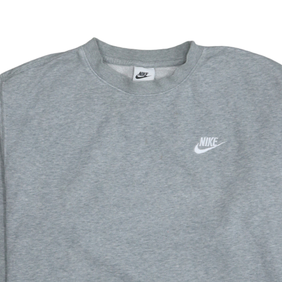 Nike Men's Grey Crew Neck Pullover Sweatshirt Size S