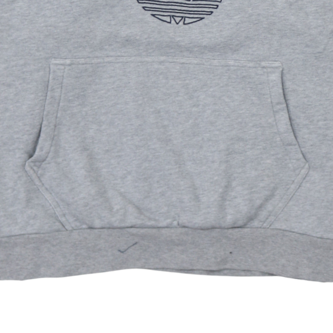 Adidas Mens Grey Blue 1/2 Zip Hoodie Size L Sportswear