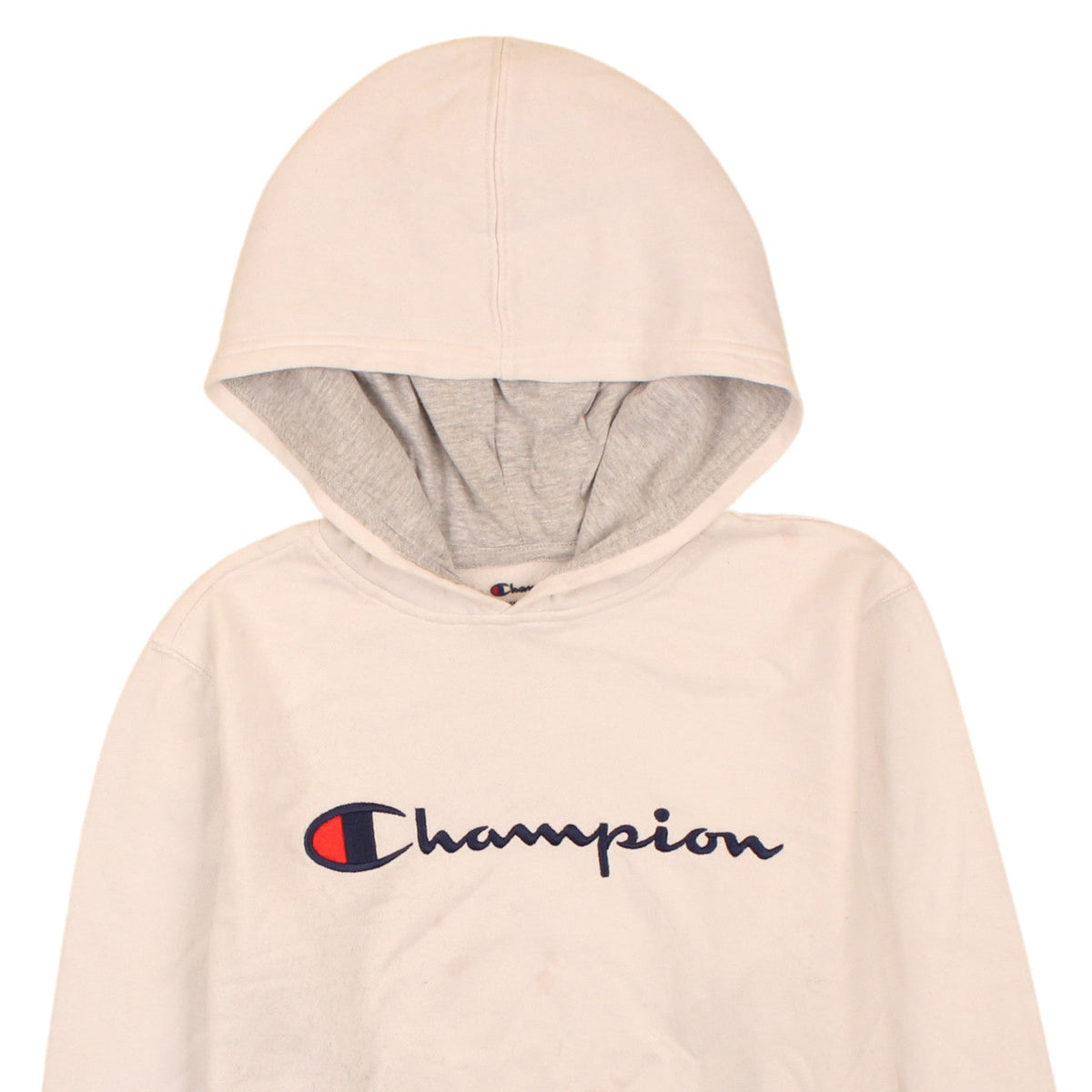 Champion Boys Ivory XL Pullover Hoodie Fleece Graphic Sweatshirt