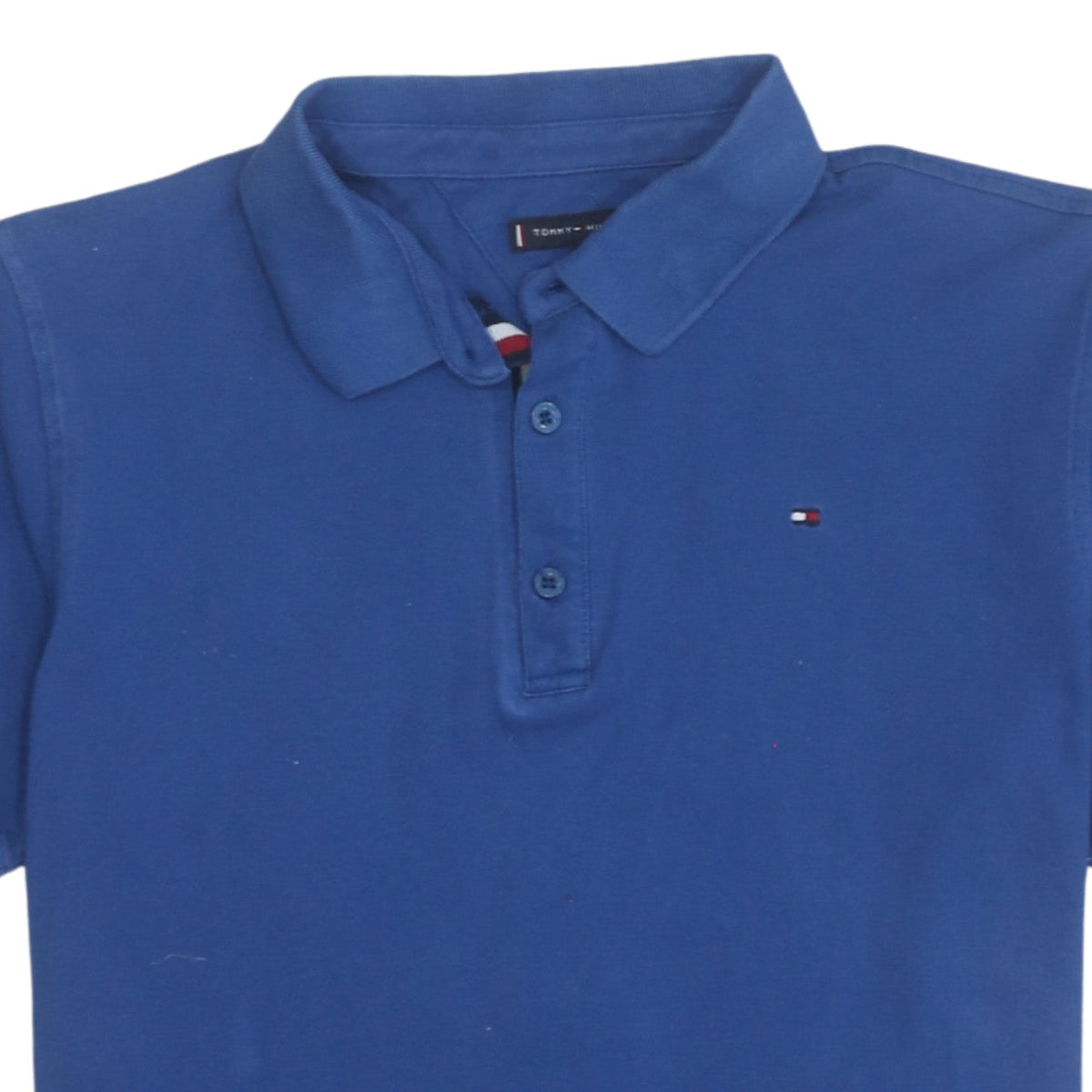 Tommy Hilfiger Boys Blue 176 Polo Shirt Cotton Short Sleeve Classic Fit
