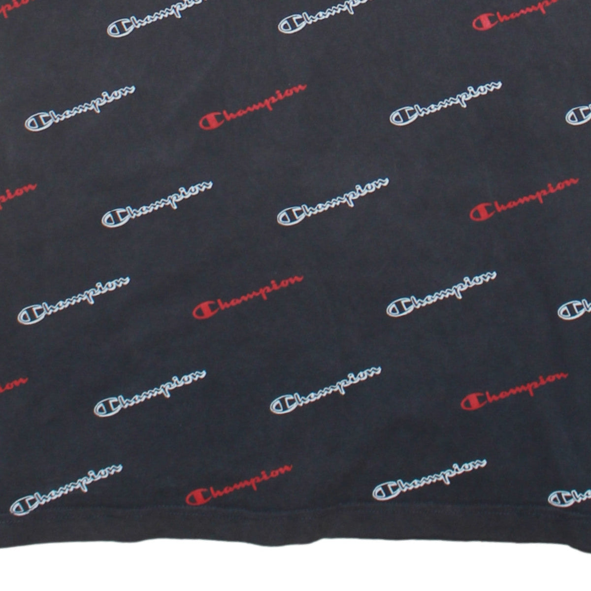 Champion Men's Black Medium Logo Graphic Print T-Shirt