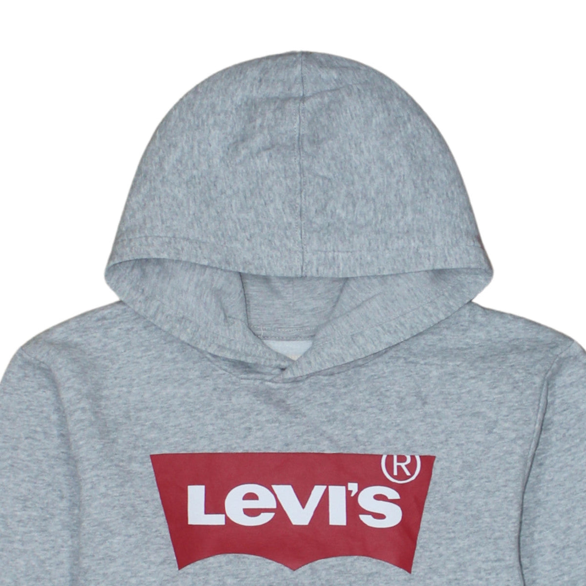 Levi's Boys Grey Logo Pullover Hoodie 14 Years Fleece Long Sleeve