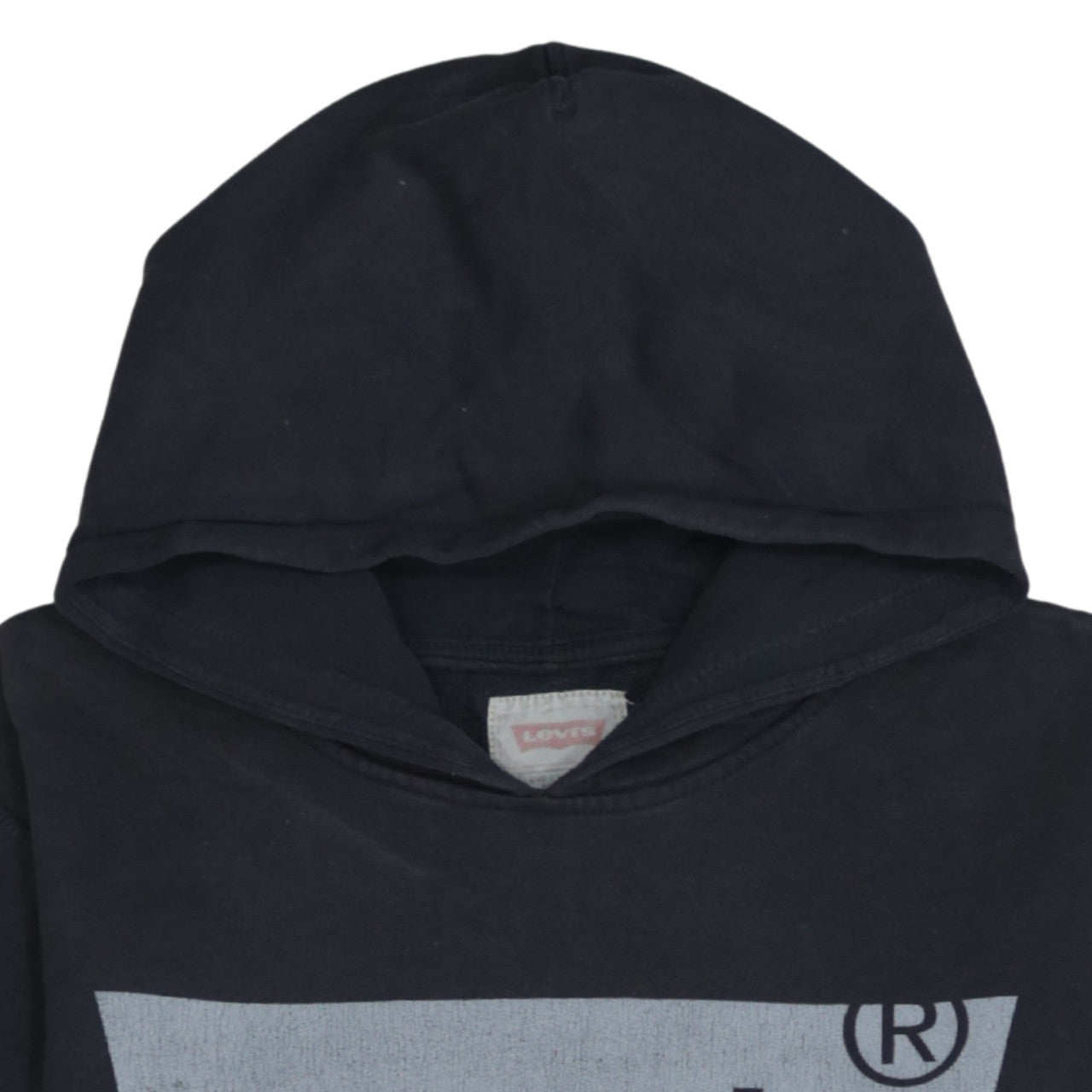 Levi's Boys Black Pullover Hoodie 16 Years Logo Fleece Sweatshirt