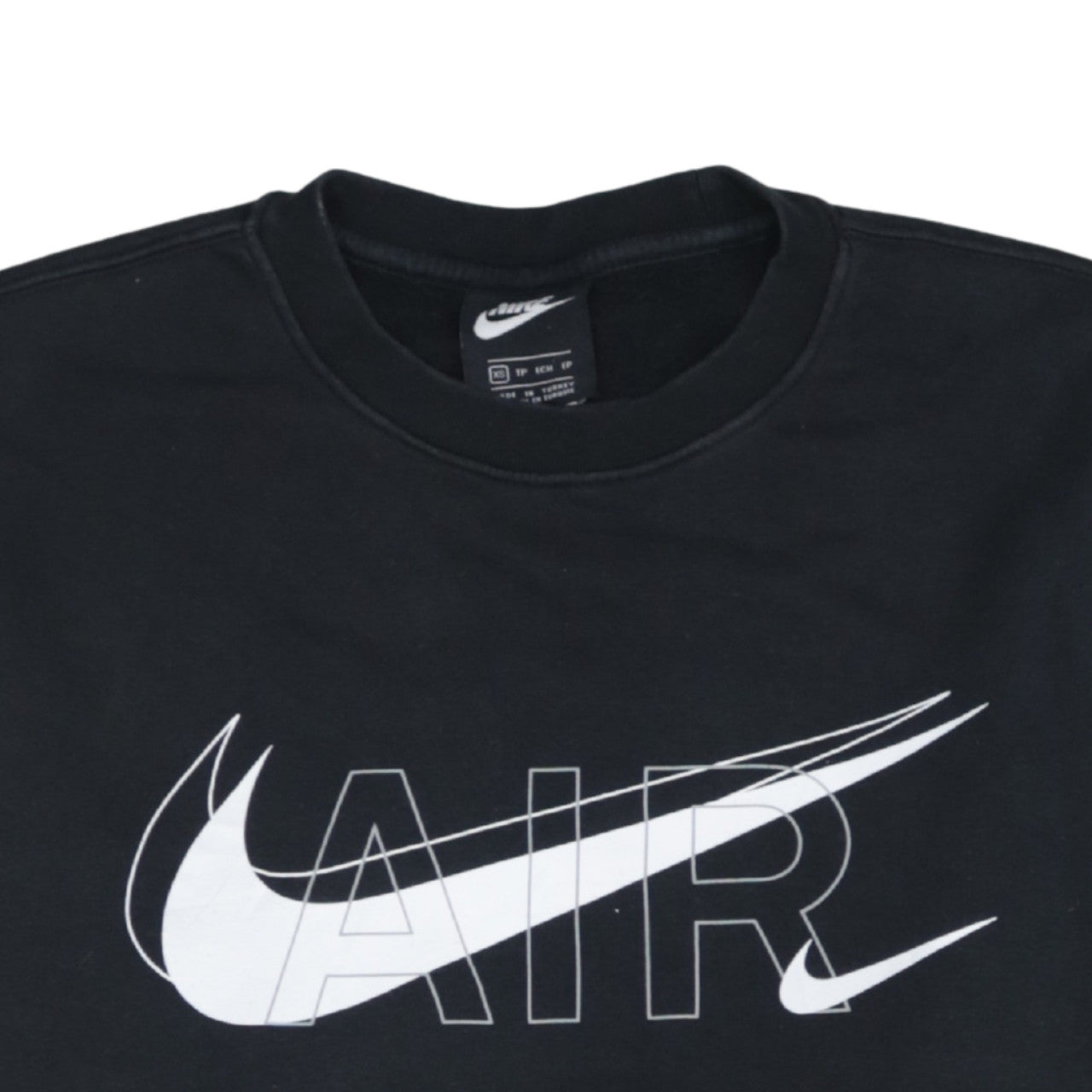 Nike Men's Black XS Air Logo Pullover Sweatshirt