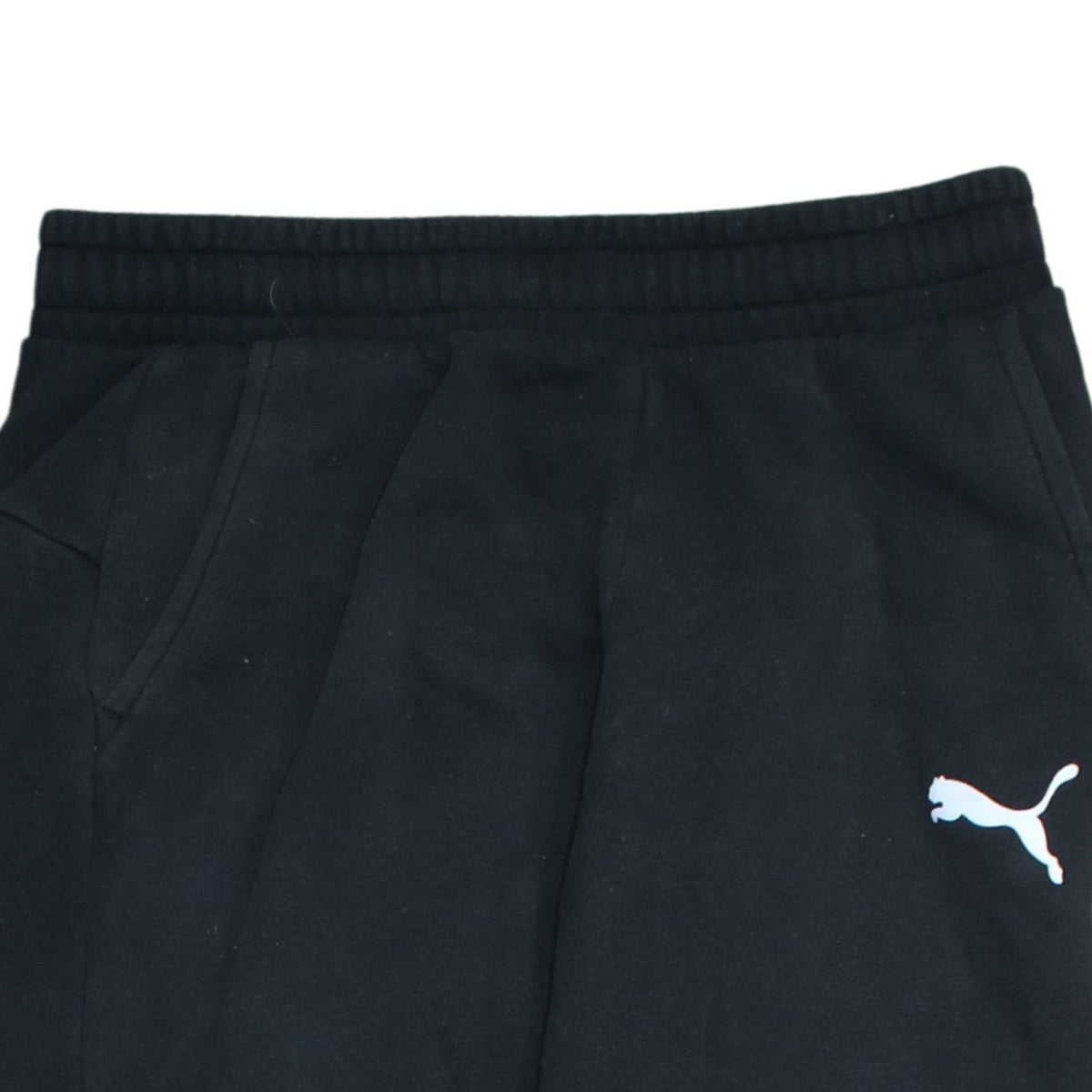Puma Men's Black Joggers Regular Fit Fleece Trousers M