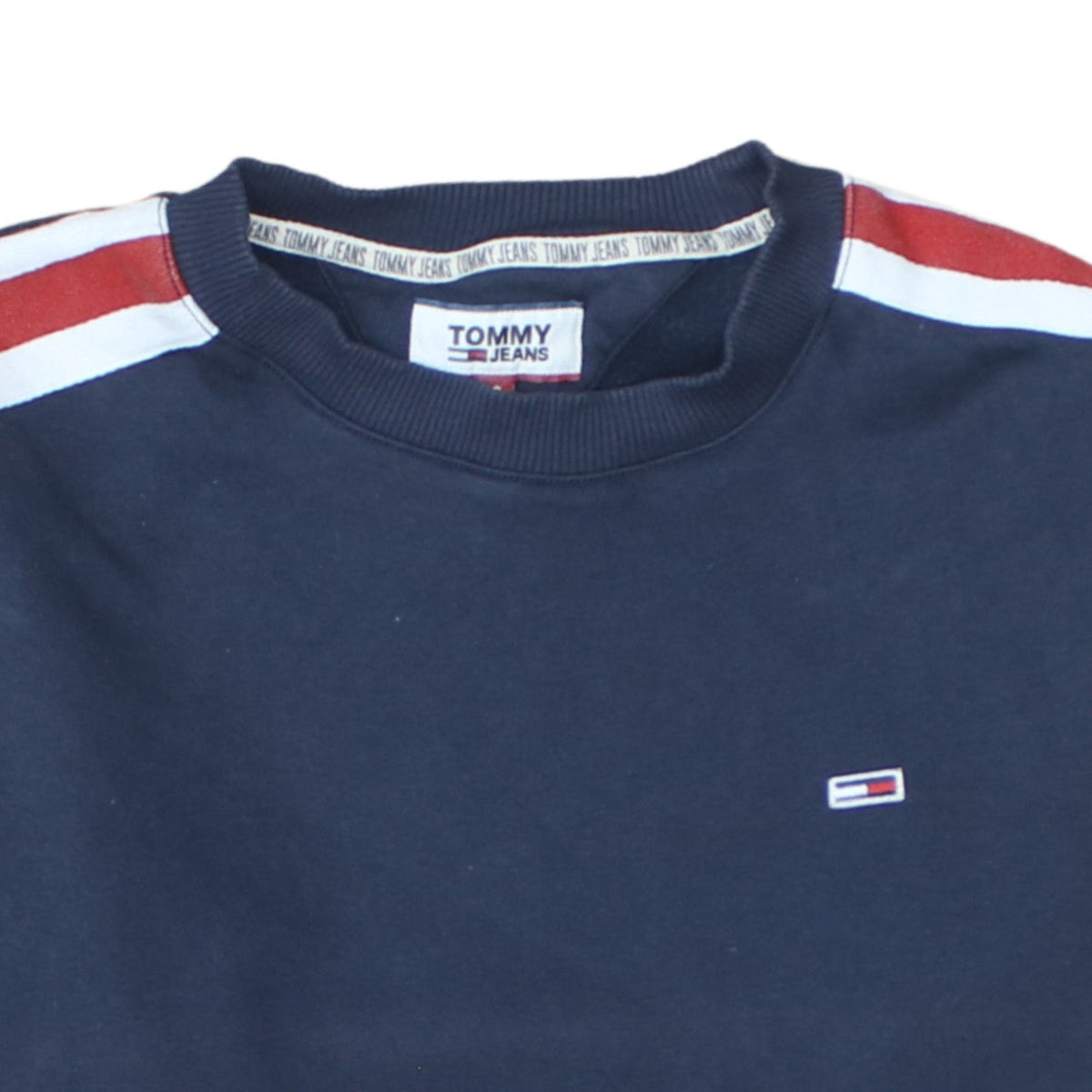 Tommy Jeans Men’s Blue Logo Sweatshirt Size S Crew Neck