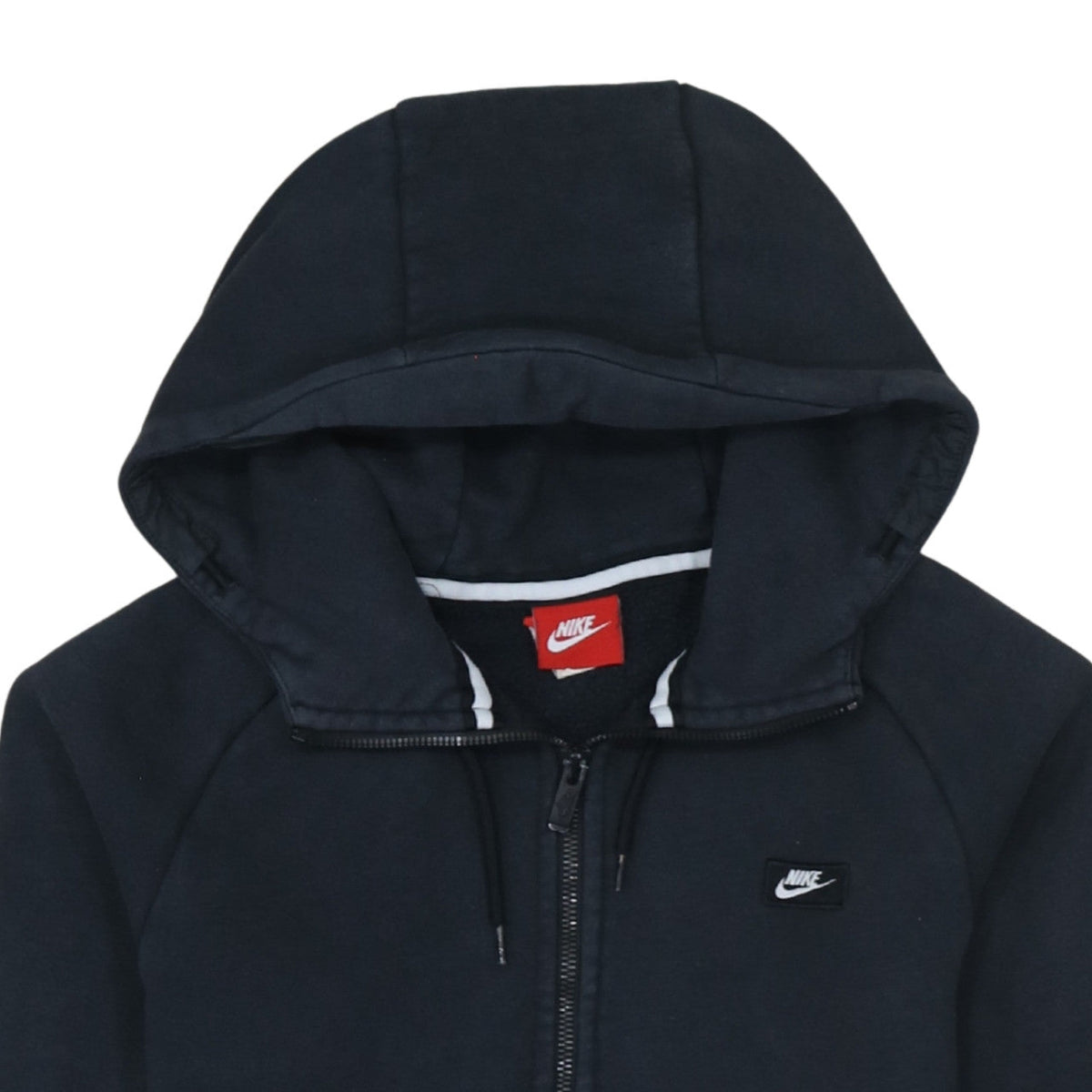 Nike Men's Black Full Zip Fleece Hoodie Size S Regular Fit