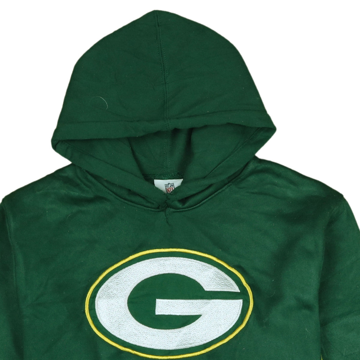 NFL Team Apparel Boys Green Hooded Pullover Sweatshirt Youth XL