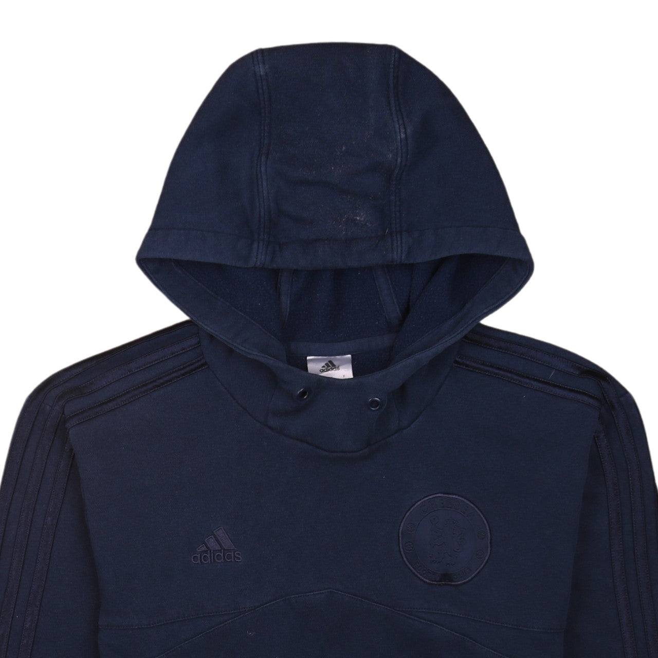 adidas Men's Blue Pullover Hoodie Small Sports Fleece Logo