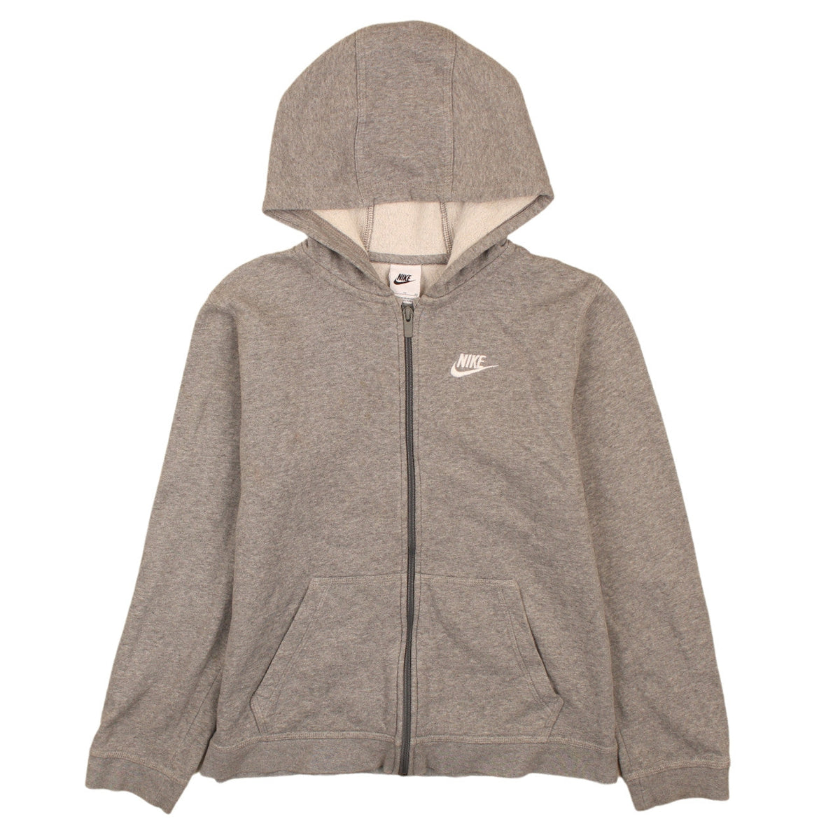 Nike Boys Grey Full Zip Fleece Hoodie XL