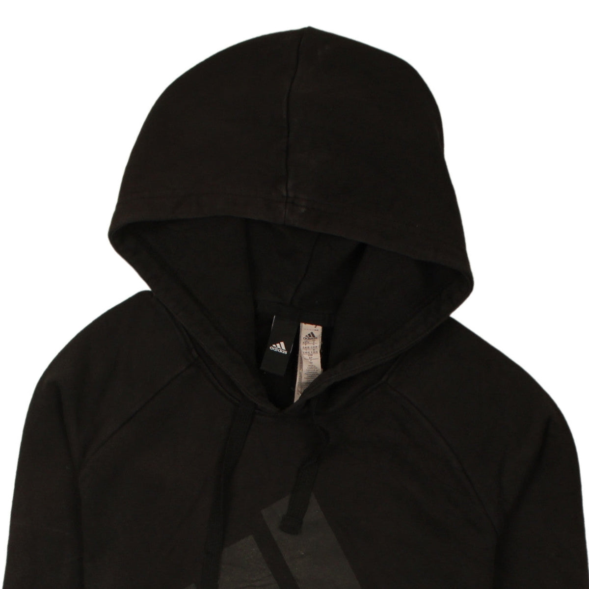 Adidas Womens Black Small Pullover Hoodie Sweatshirt