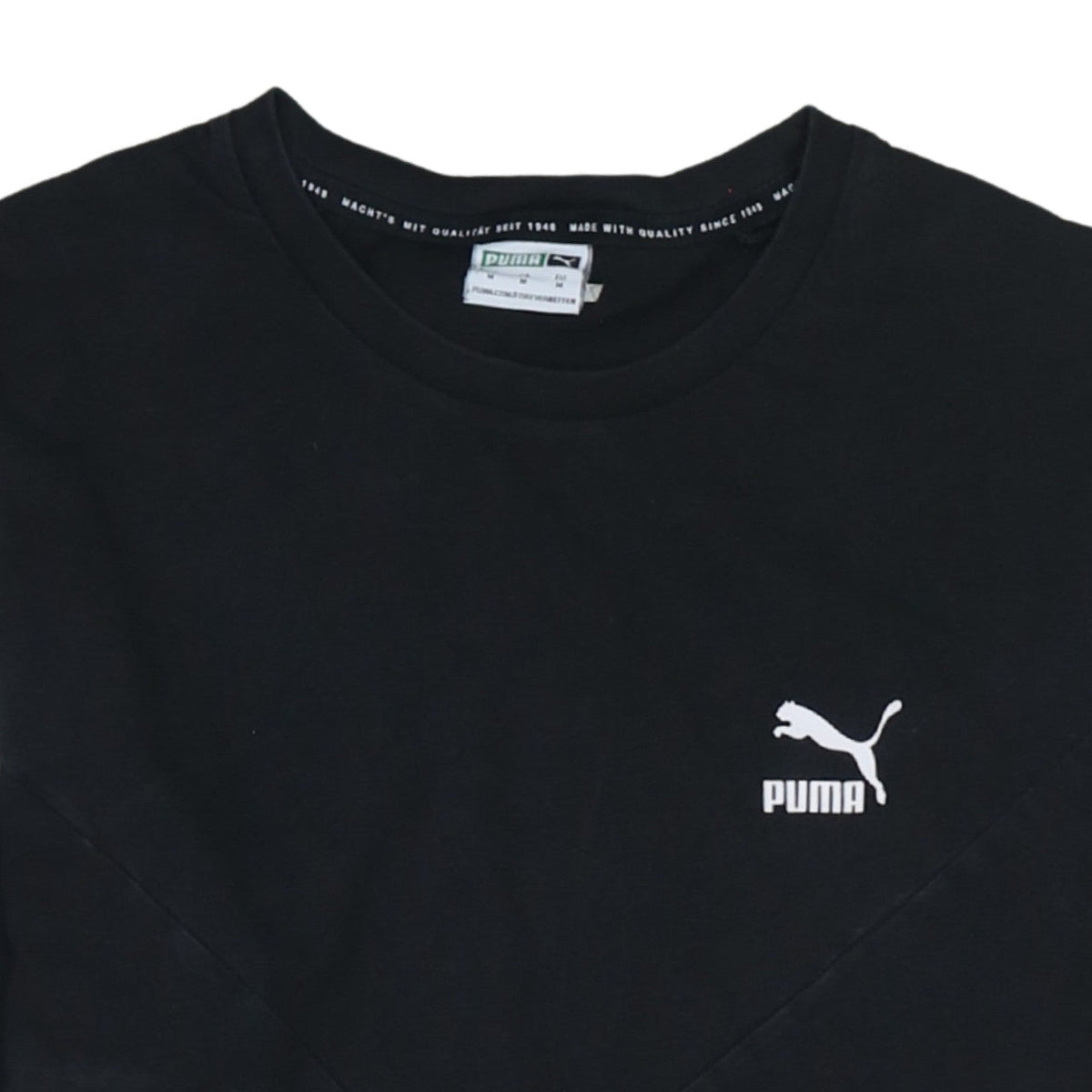 Puma Men's Black Short Sleeve Crew Neck Sports T-Shirt M