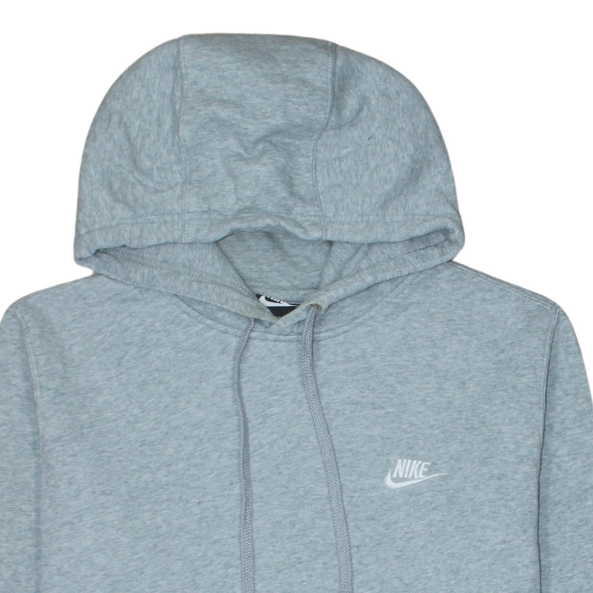 Nike Men's Grey Pullover Hoodie Size M Classic Fleece Sweatshirt