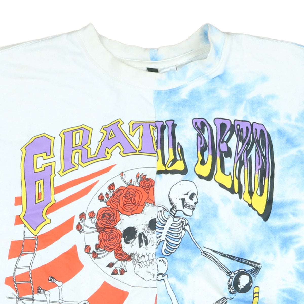 H&M Divided Women’s XS Blue Tie-Dye Grateful Dead Pullover Sweatshirt