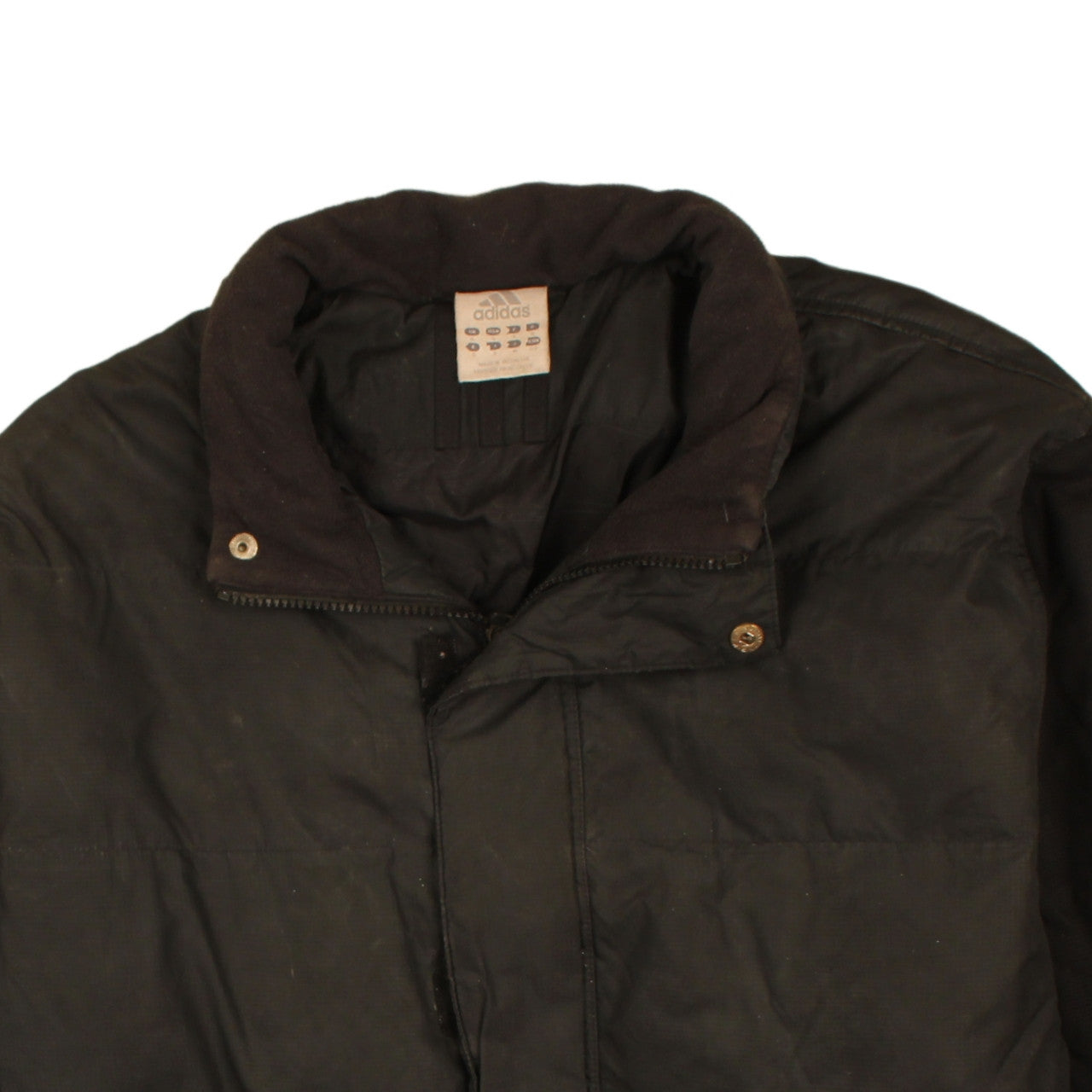adidas Men's Black Puffer Jacket S Windproof Winter Coat