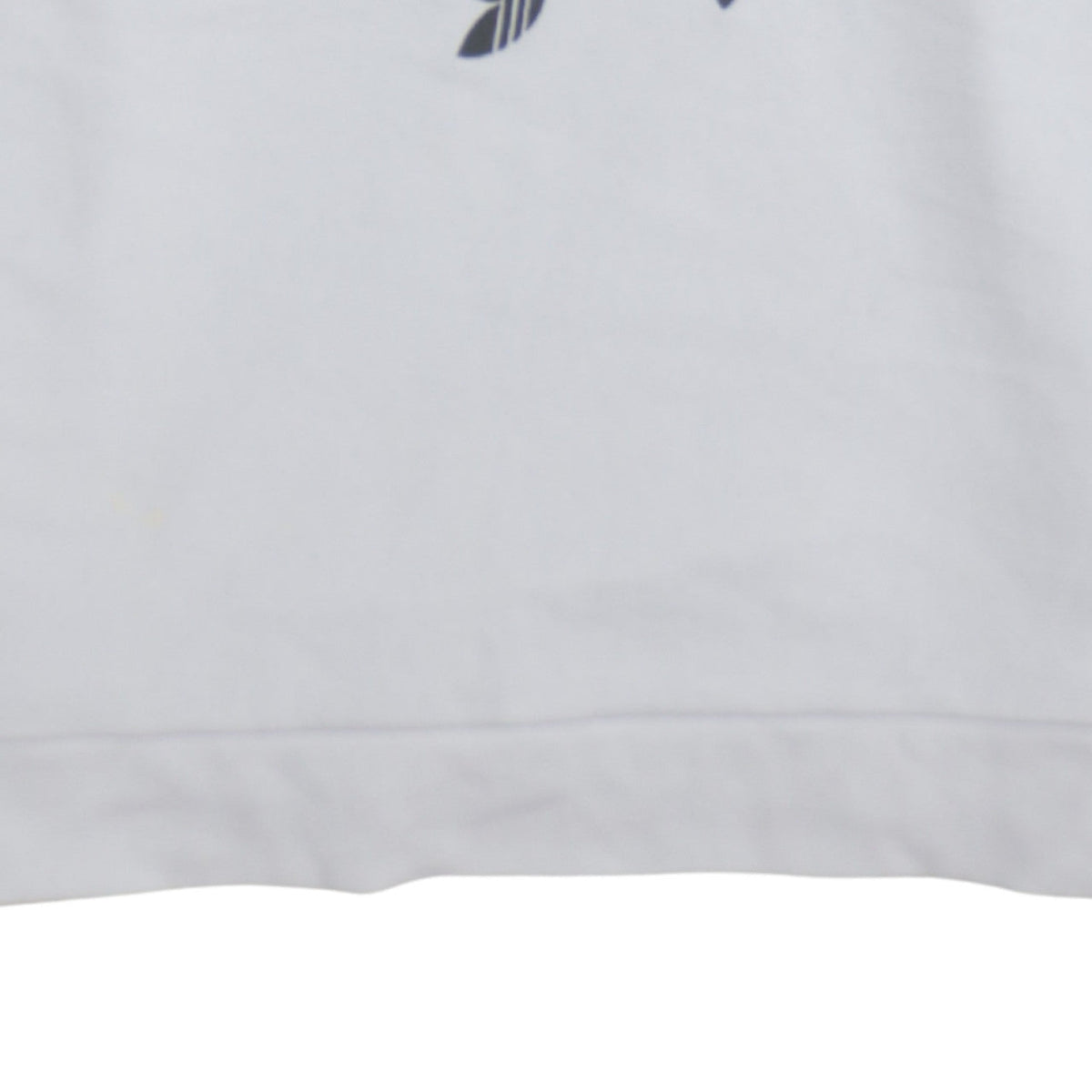 Adidas Womens White Crew Neck Pullover Sweatshirt Size 10 Cotton Blend