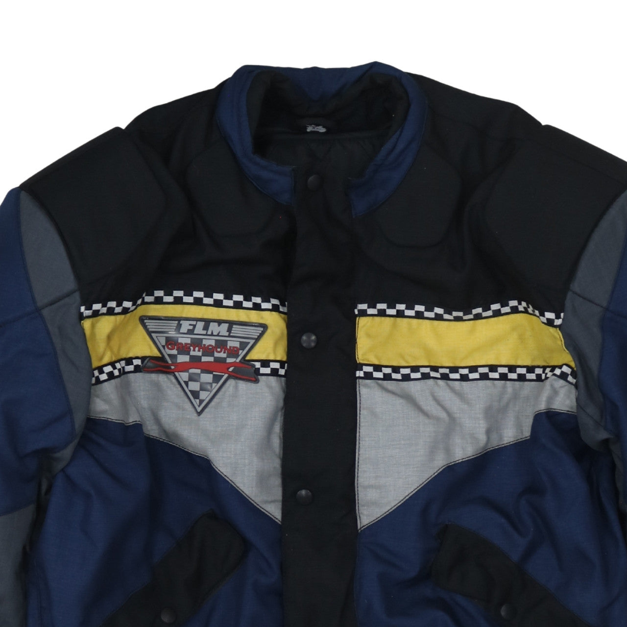FLM Mens Blue 2XL Motorcycle Jacket Waterproof Padded