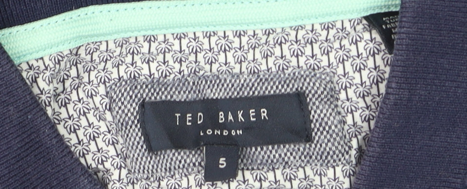 Ted Baker Men’s Grey Cotton Short Sleeve Polo Shirt Size L