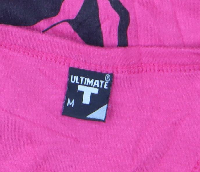 Ultimate T Womens Pink Cotton Racerback Tank Top Size M