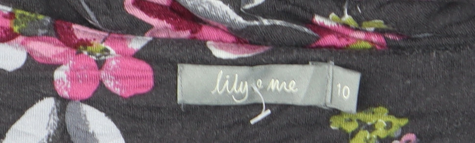 Lily & Me Women's Multicoloured Floral Tunic Top Size 10
