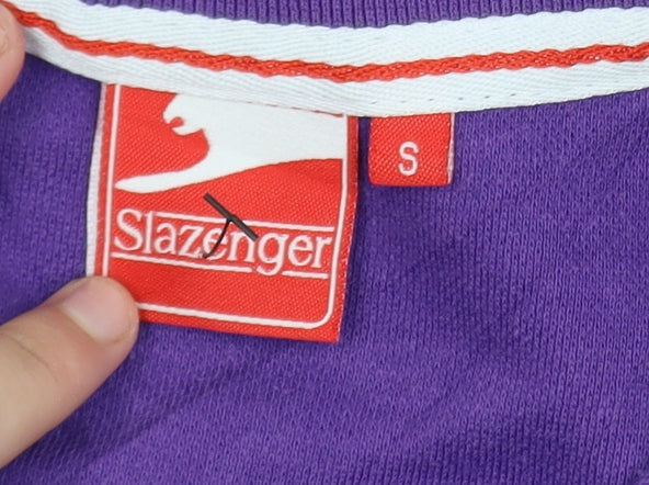 Slazenger Men's Purple Regular Fit Polo Shirt Size S