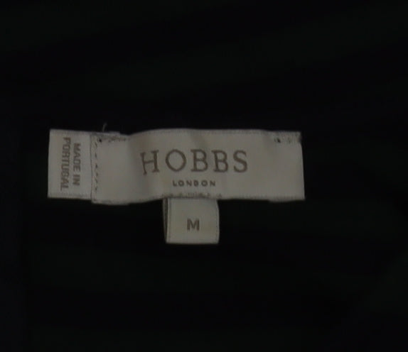 Hobbs Women’s Blue Striped Crew Neck Cotton Long Sleeve Jumper Size M