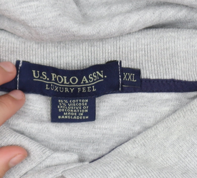 U.S. Polo Assn. Mens Grey XXL Classic Fit Cotton Polo Shirt