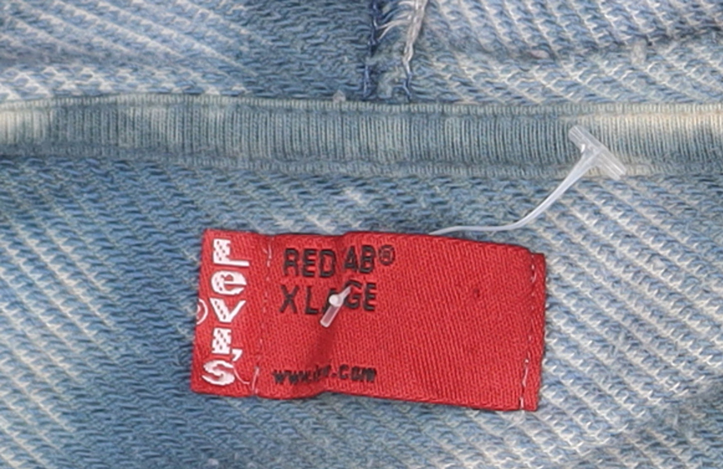 Levi's Mens Blue XL Pullover Graphic Hoodie Tie-Dye Fleece