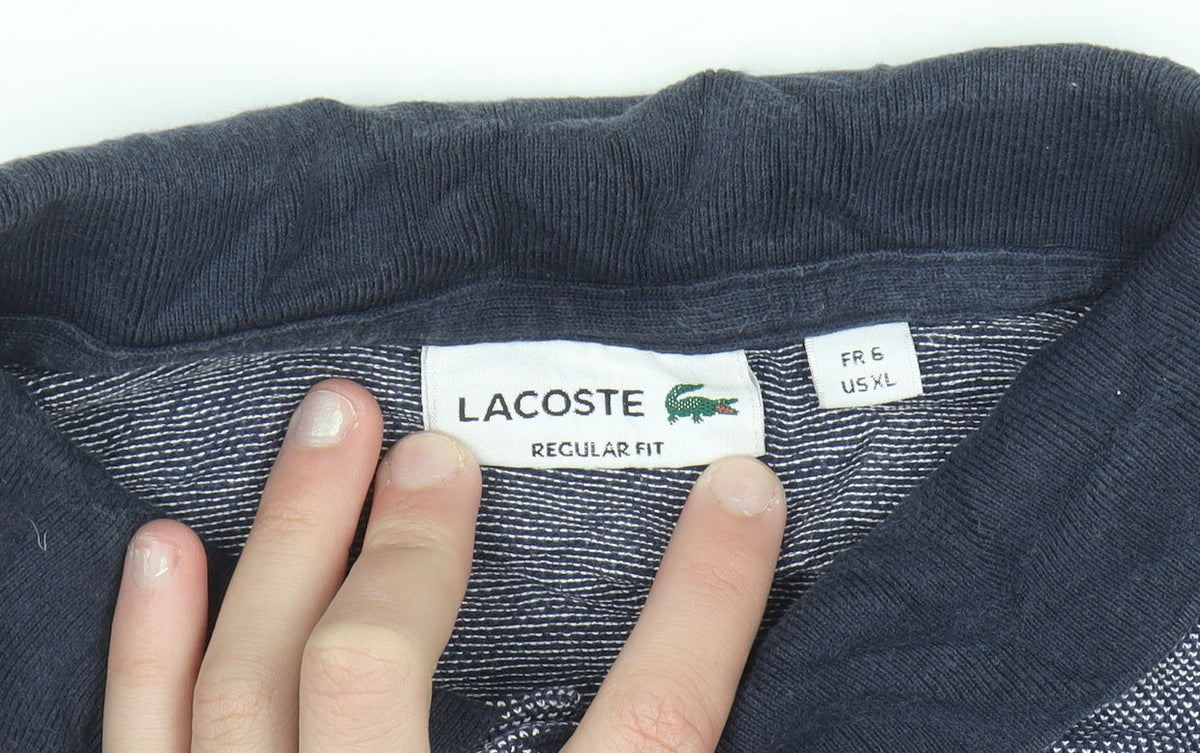 Lacoste Men's Multicoloured Cotton Regular Fit Polo Shirt XL