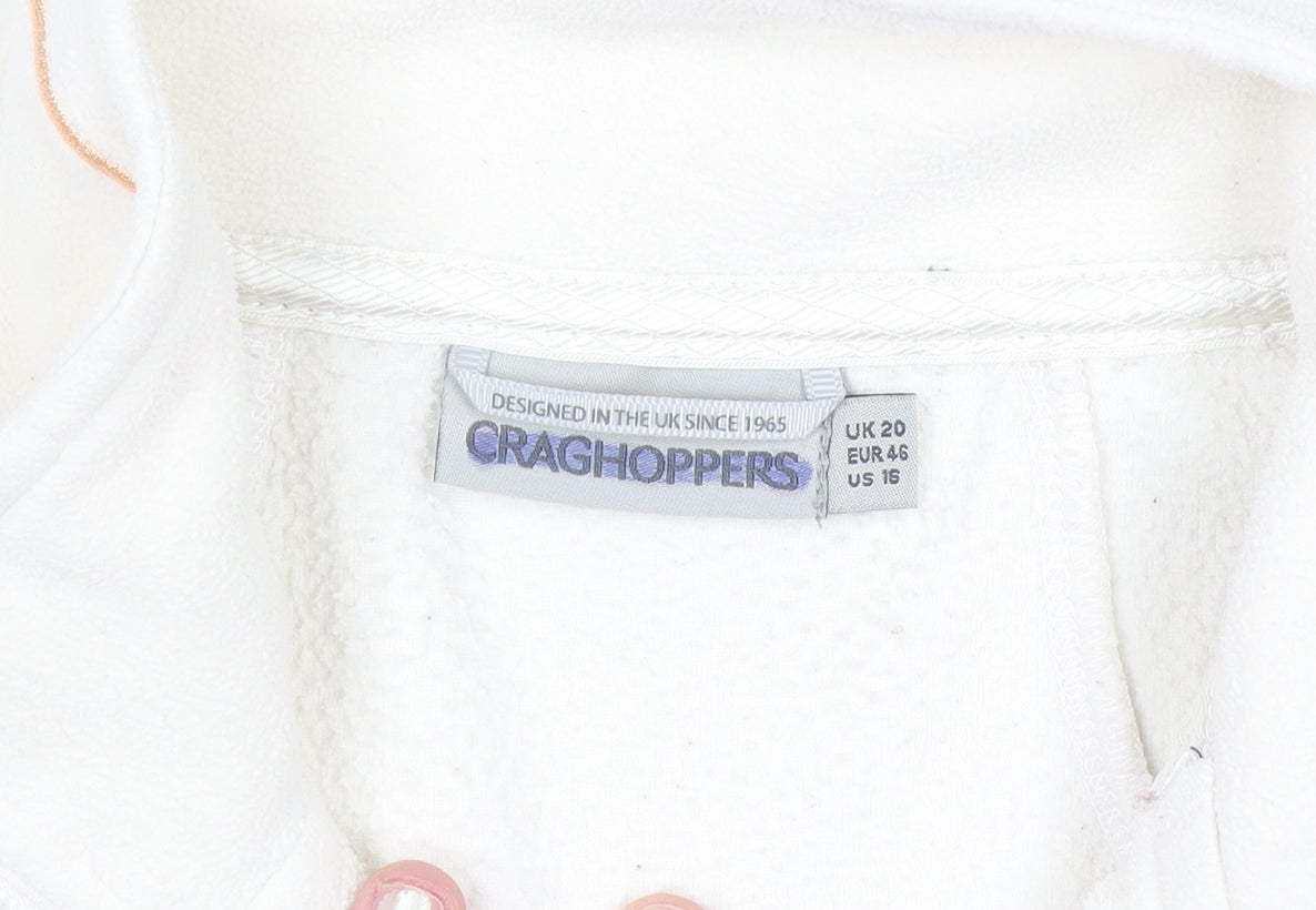 Craghoppers Women’s Ivory Full Zip Fleece Jacket UK 20