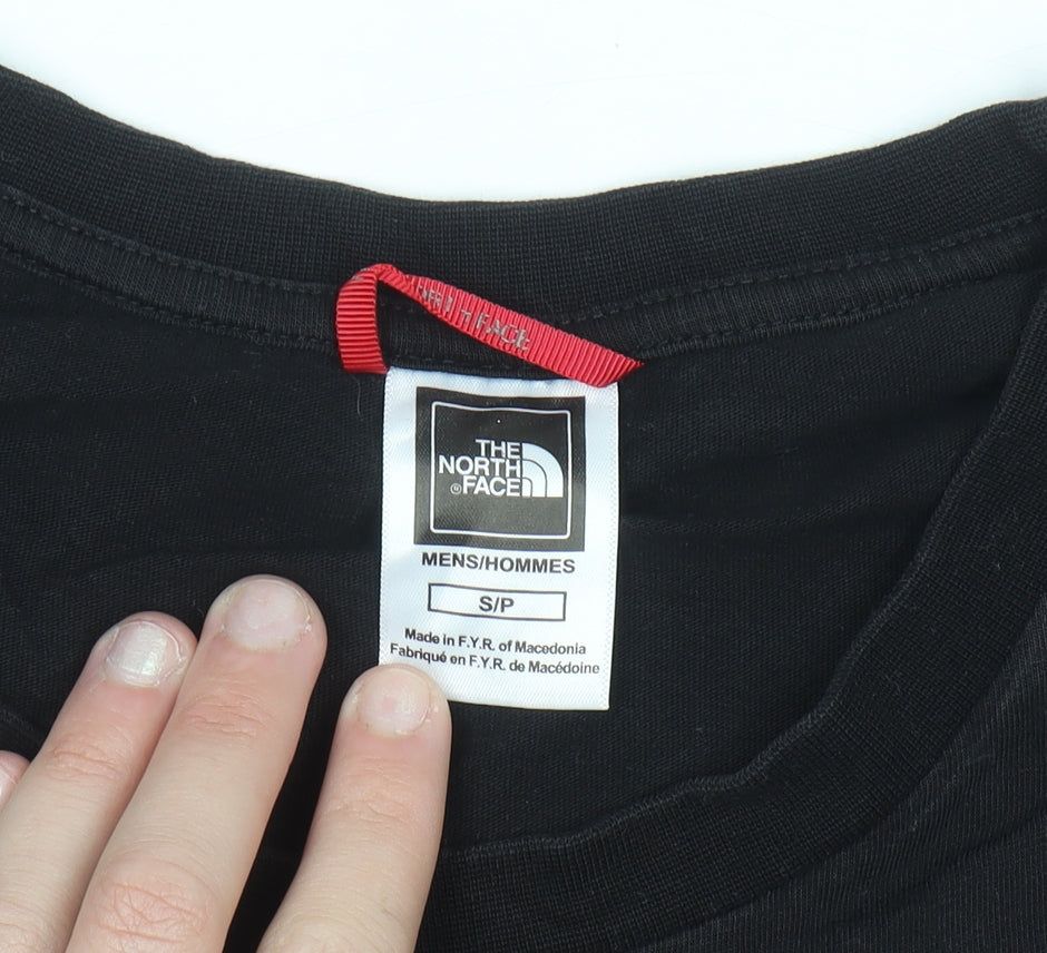 The North Face Men's Black Small Crew Neck Cotton T-Shirt
