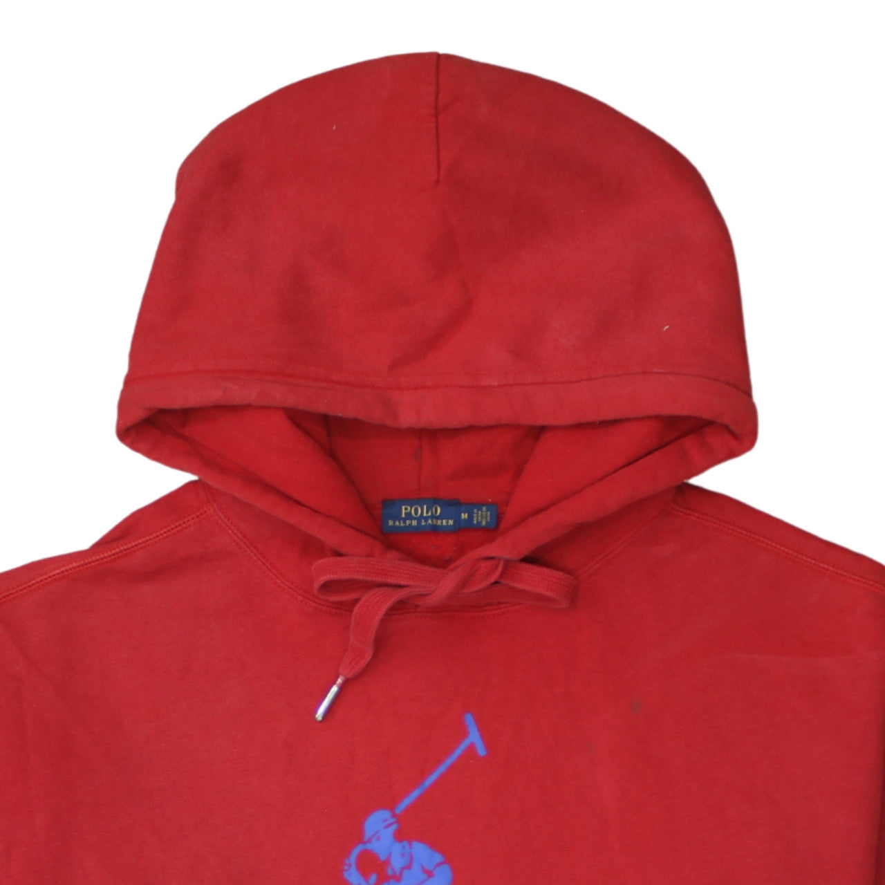 Polo Ralph Lauren Men's Red Pullover Hoodie M Logo Graphic
