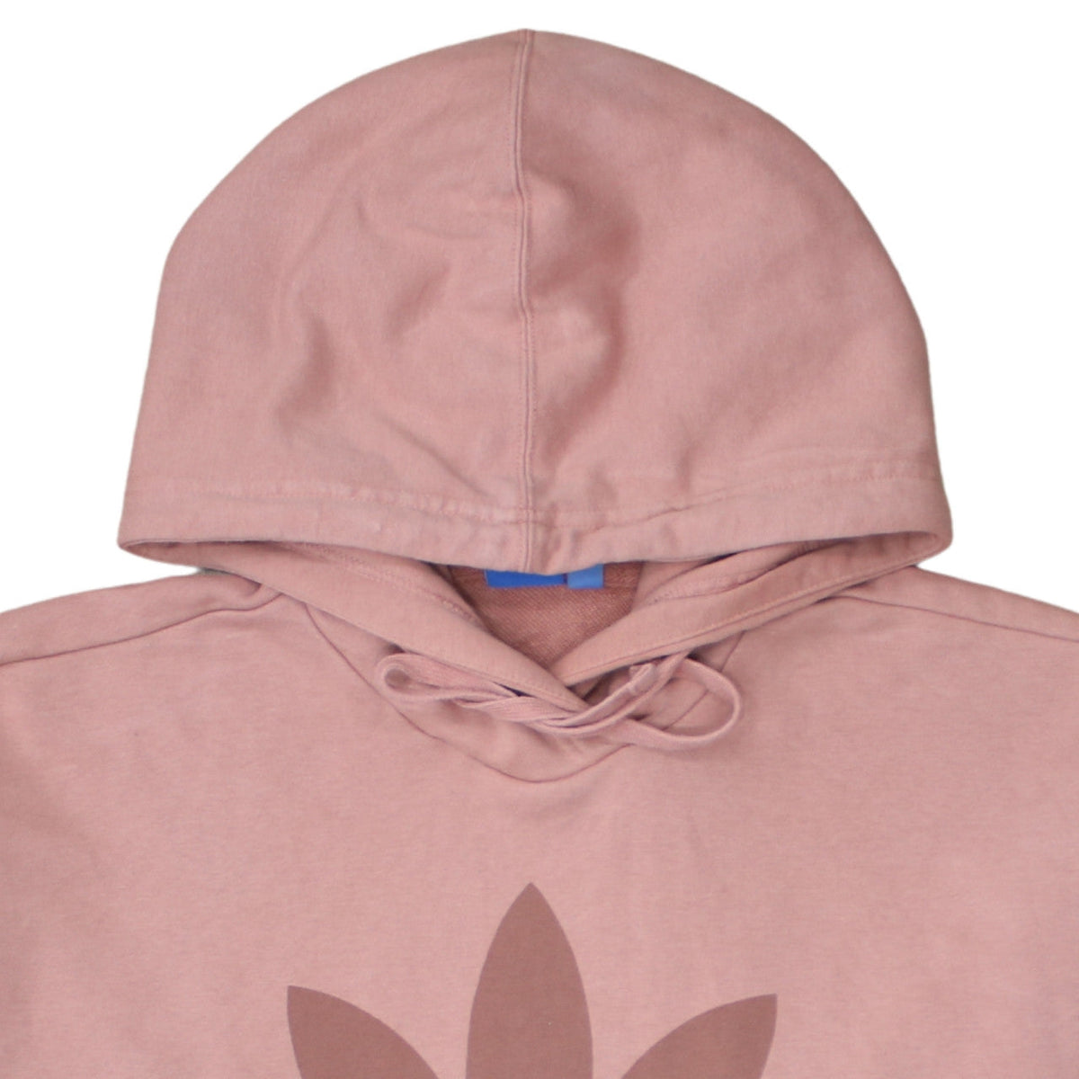 Adidas Womens Pink Pullover Hoodie UK 14 Logo Print Casual Sweatshirt