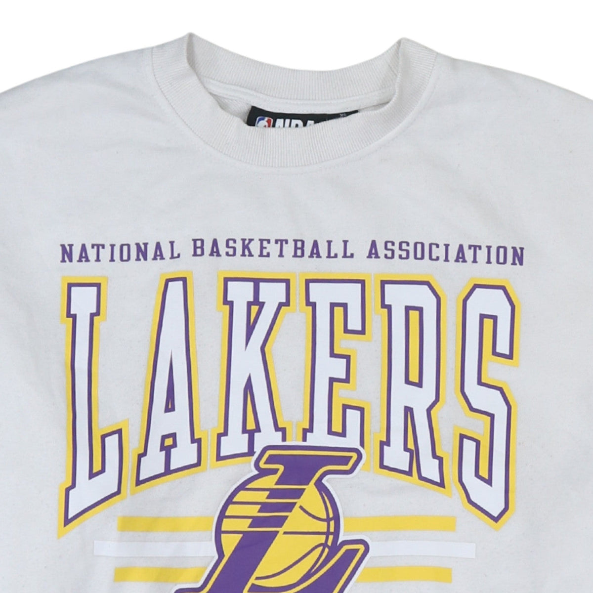 Primark NBA Los Angeles Lakers White Sweatshirt XS Women's Casual Pullover