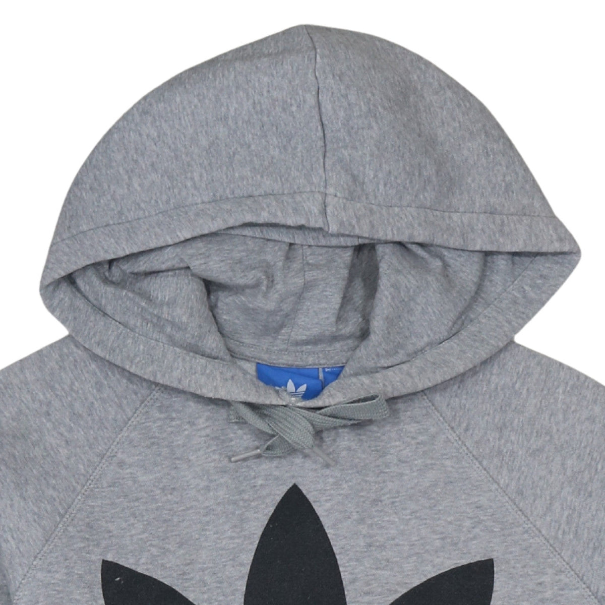 Adidas Men's Grey Pullover Hoodie Small Logo Sportswear