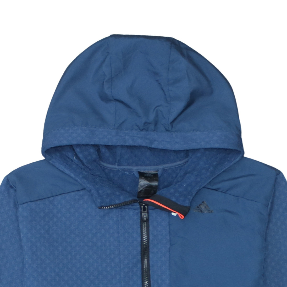Adidas Mens Blue Full Zip Hooded Sweatshirt L Regular Classic Fit