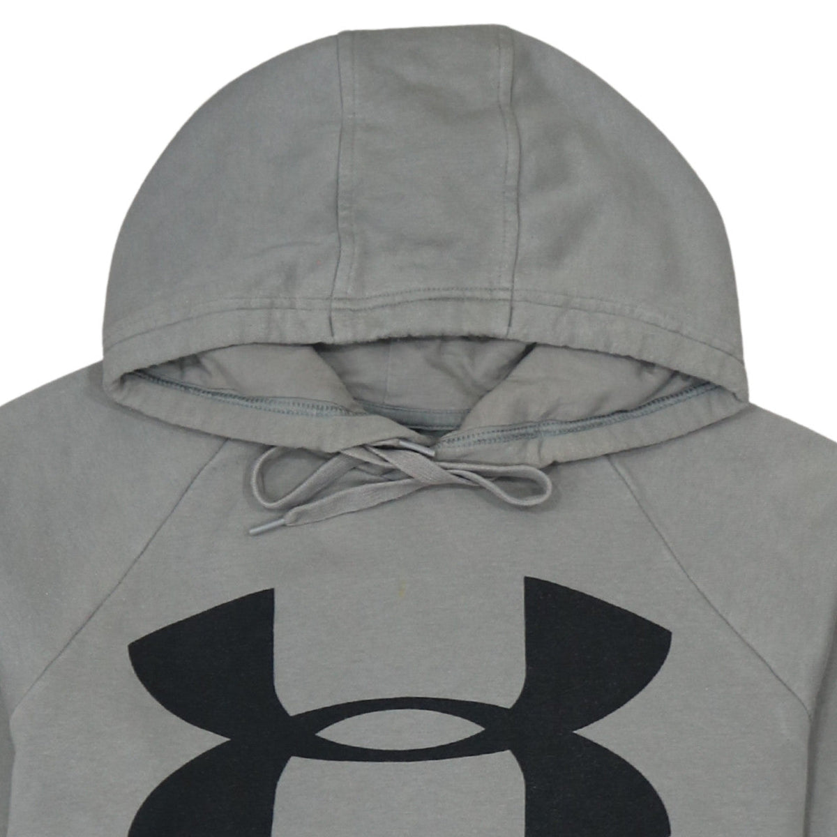 Under Armour Men's Grey Pullover Hoodie Small Logo Sportswear