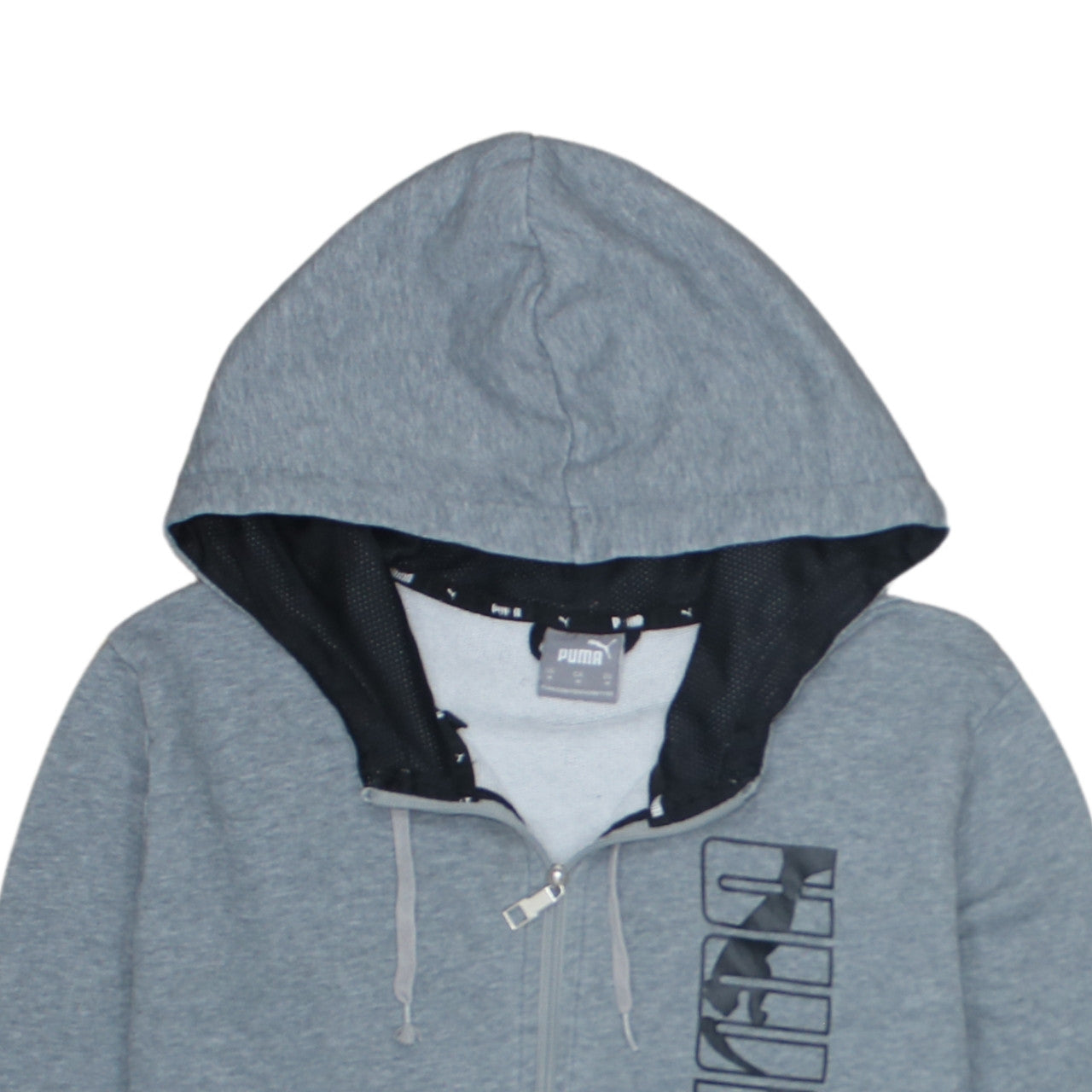 Puma Men's Grey Full Zip Hoodie Size M Regular Fit