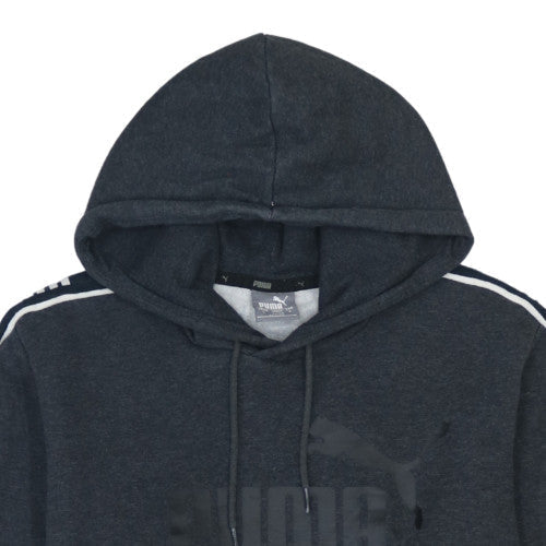 Puma Men's Black Pullover Hoodie S Regular Fit Graphic Logo