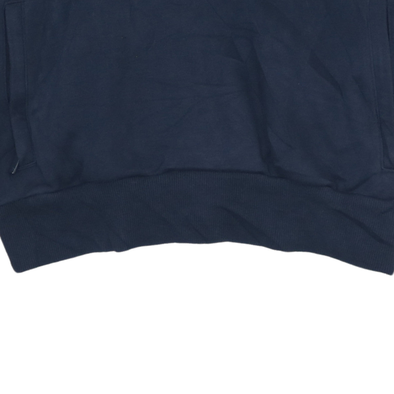 Adidas Womens Navy Blue 1/2 Zip Hooded Sweatshirt UK 10