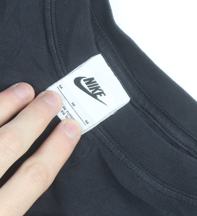 Nike Men's Black Graphic Logo Sports T-Shirt Size M