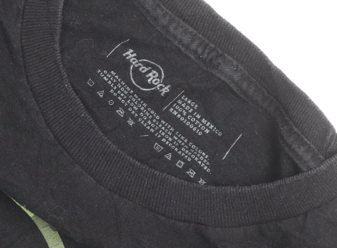 Hard Rock Cafe Washington D.C. Black Cotton Men's Large T-Shirt